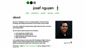 What Josefnguyen.net website looked like in 2019 (5 years ago)