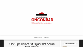 What Jonconrad.com website looked like in 2019 (5 years ago)