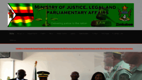 What Justice.gov.zw website looked like in 2019 (5 years ago)
