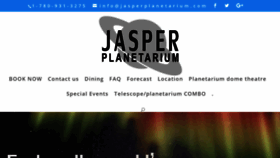 What Jasperplanetarium.com website looked like in 2019 (5 years ago)