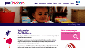 What Justchildcare.co.uk website looked like in 2019 (4 years ago)
