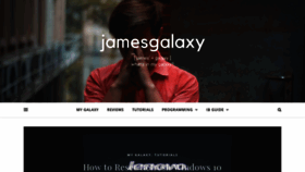 What Jamesgalaxy.com website looked like in 2019 (4 years ago)
