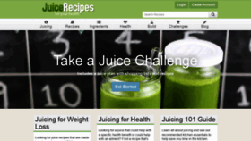 What Juicerecipes.com website looked like in 2019 (4 years ago)