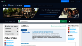 What Jobinamsterdam.com website looked like in 2019 (4 years ago)