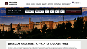 What Jerusalemtowerhotel.com website looked like in 2019 (4 years ago)