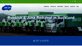 What Junkrun.co.nz website looked like in 2019 (4 years ago)