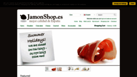 What Jamonshop.es website looked like in 2019 (4 years ago)