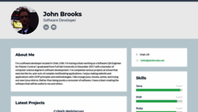 What Johnbrooks.net website looked like in 2019 (4 years ago)