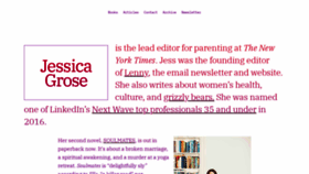 What Jessicagrose.com website looked like in 2019 (4 years ago)