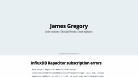 What Jagregory.com website looked like in 2019 (4 years ago)