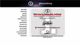 What Jesusplusnothing.com website looked like in 2019 (4 years ago)