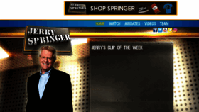 What Jerryspringertv.com website looked like in 2019 (4 years ago)