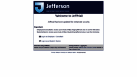What Jeffmail.jefferson.edu website looked like in 2019 (4 years ago)