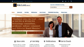 What Joellanzcpa.com website looked like in 2019 (4 years ago)