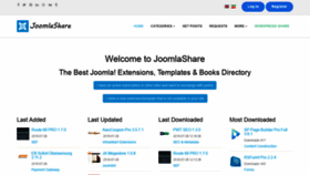 What Joomlashares.com website looked like in 2019 (4 years ago)