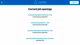 What Jobs.alpinme.com website looked like in 2019 (4 years ago)