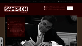 What Jeffsampsonlaw.com website looked like in 2019 (4 years ago)