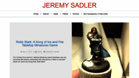What Jeremysadler.net website looked like in 2019 (4 years ago)