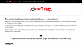 What Jokeoftheday.org website looked like in 2019 (4 years ago)