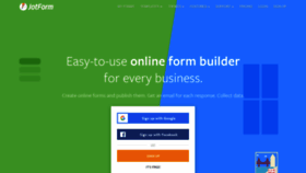 What Jotformpro.com website looked like in 2019 (4 years ago)