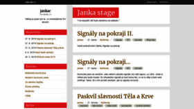 What Jankac.signaly.cz website looked like in 2019 (4 years ago)