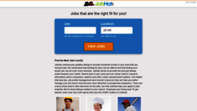 What Jobhat.com website looked like in 2019 (4 years ago)