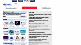 What Juno.hu website looked like in 2019 (4 years ago)