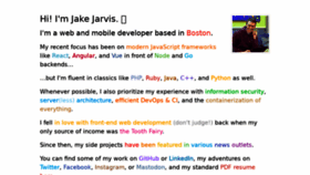 What Jarv.is website looked like in 2019 (4 years ago)