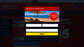 What Jet2.com website looked like in 2019 (4 years ago)