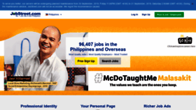 What Jobstreet.com.ph website looked like in 2019 (4 years ago)