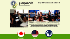 What Jumpmath.org website looked like in 2019 (4 years ago)