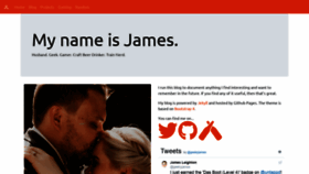 What Jamesleighton.com website looked like in 2019 (4 years ago)