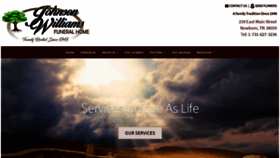 What Johnsonwilliamsfuneralhome.com website looked like in 2019 (4 years ago)
