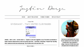 What Justindoesblog.com website looked like in 2019 (4 years ago)