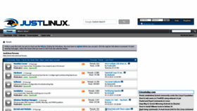 What Justlinux.com website looked like in 2019 (4 years ago)
