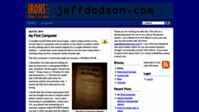 What Jeffdodson.com website looked like in 2019 (4 years ago)