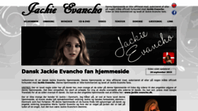 What Jackieevancho.dk website looked like in 2019 (4 years ago)