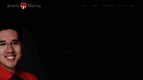What Jamiemaing.com website looked like in 2019 (4 years ago)