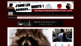 What Jeneportepasdefourrure.com website looked like in 2019 (4 years ago)
