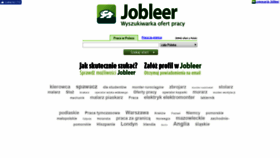 What Jobleer.pl website looked like in 2019 (4 years ago)