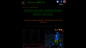 What Joanasworld.com website looked like in 2019 (4 years ago)