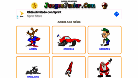 What Juegosjunior.com website looked like in 2019 (4 years ago)