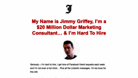 What Jimmygriffey.com website looked like in 2019 (4 years ago)