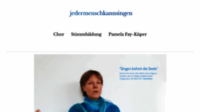 What Jedermenschkannsingen.de website looked like in 2019 (4 years ago)