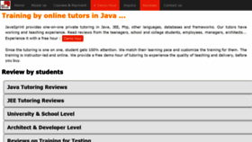 What Javasprint.com website looked like in 2019 (4 years ago)