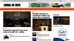 What Jornaldooeste.com.br website looked like in 2019 (4 years ago)