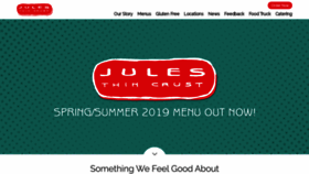 What Julesthincrust.com website looked like in 2019 (4 years ago)