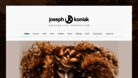 What Josephkoniak.com website looked like in 2019 (4 years ago)