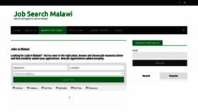 What Jobsearchmalawi.com website looked like in 2019 (4 years ago)
