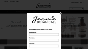 What Jeaniebotanicals.com website looked like in 2019 (4 years ago)